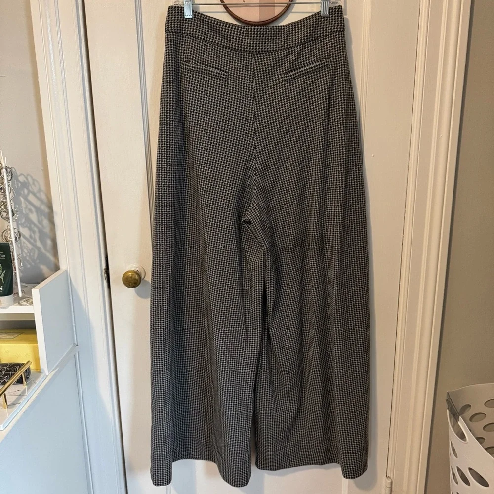 Free People Houndstooth Pants with Button Detail - Picture 4 of 9